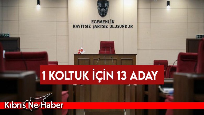 1 koltuk için 13 aday