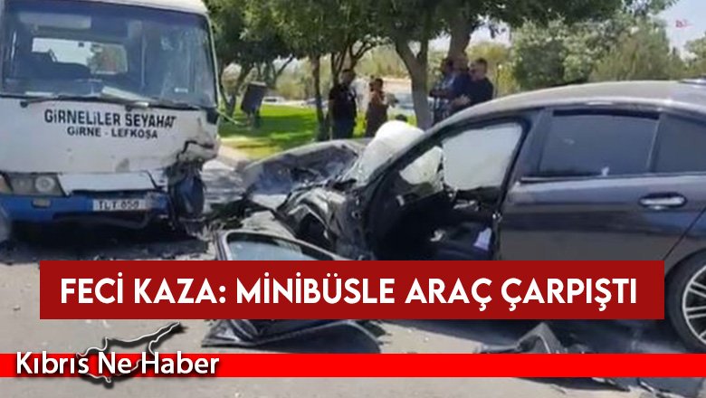 Minibüsle araç çarpıştı: Yaralılar Var