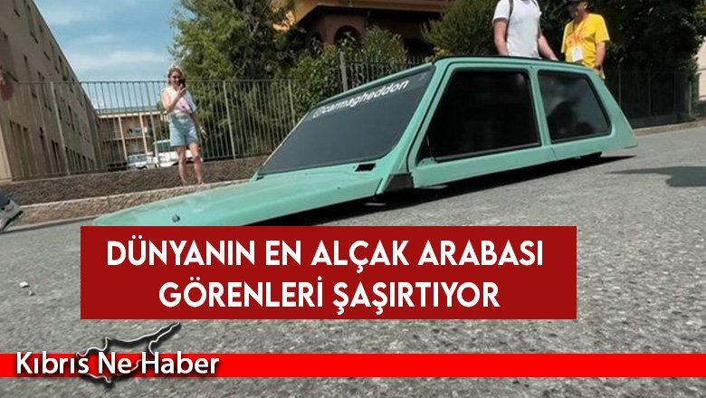 Dünyanın en alçak arabası görenleri şaşırtıyor