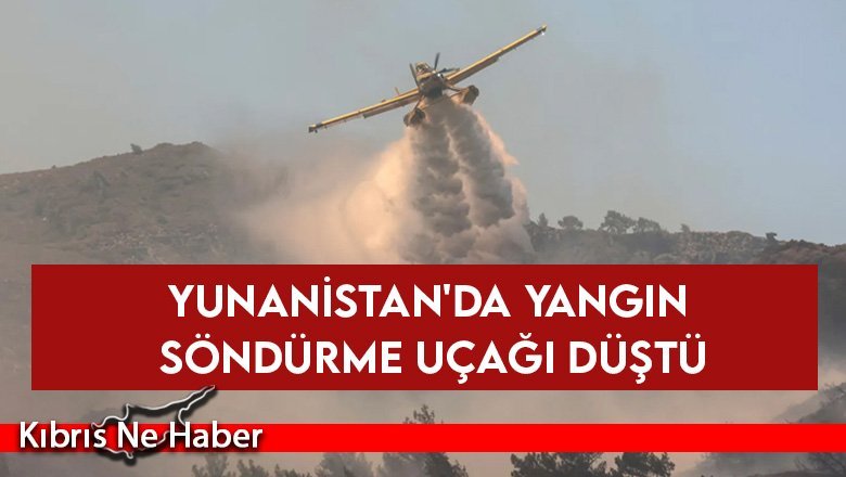 Yunanistan'da yangın söndürme uçağı düştü