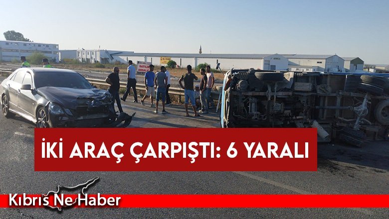 İki Araç Çarpıştı: 6 Yaralı