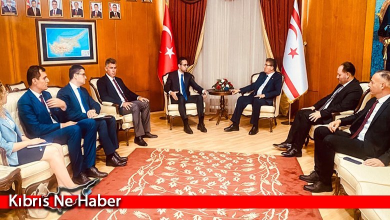Başbakan Üstel, TC Dışişleri Bakan Yardımcısı Serim ile bir araya geldi