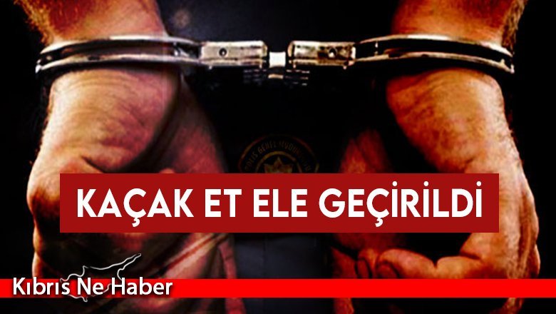 Buzluklu bir konteynerde 209 kilogram kuzu, 94 kilogram 250 gram da büyükbaş hayvan eti tespit edildi