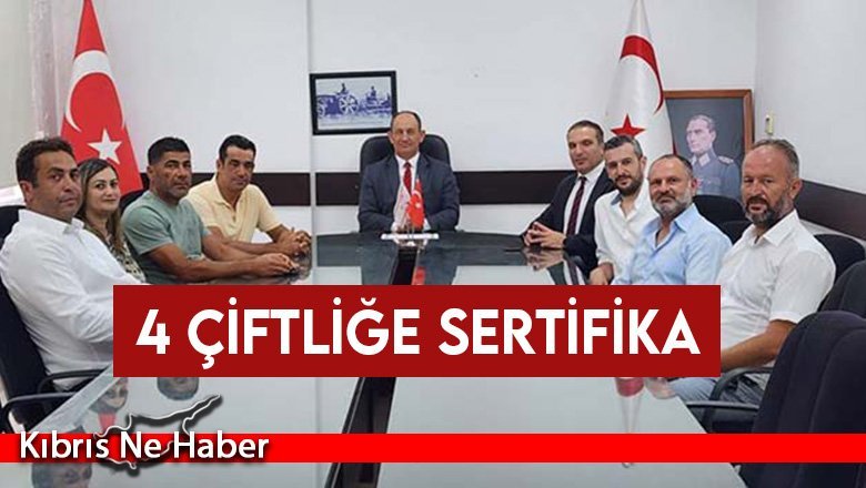4 çiftliğe sertifika
