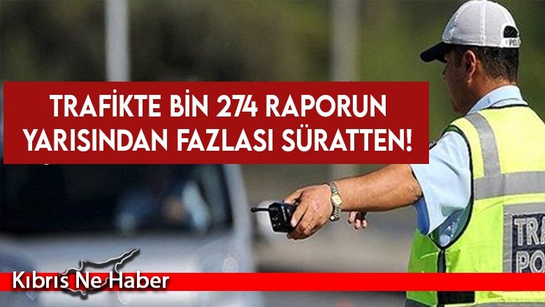 Haftalık trafik bilançosu: 64 trafik kazası, 25 yaralı, 1 ölü