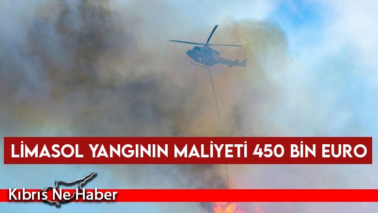 Limasol yangının maliyeti 450 bin Euro