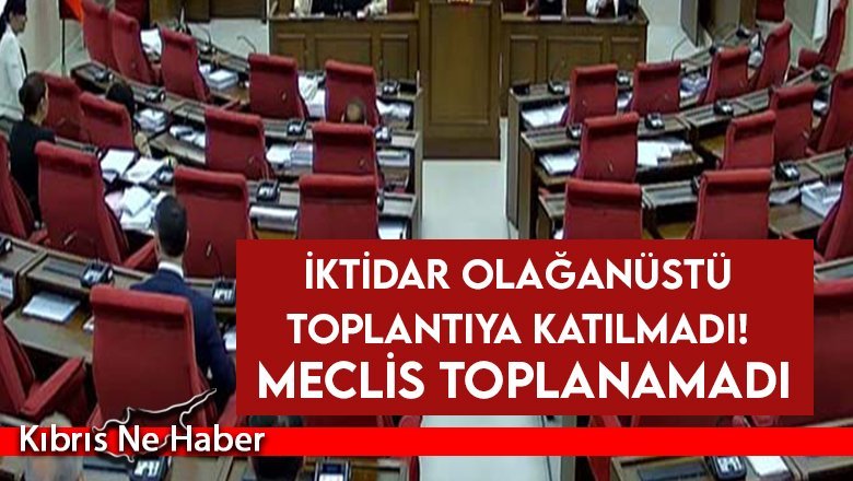 Meclis Genel Kurul toplantısı nisaba takıldı...
