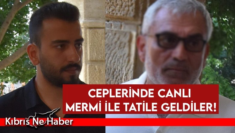 Ceplerinde canlı mermi ile tatile geldiler!