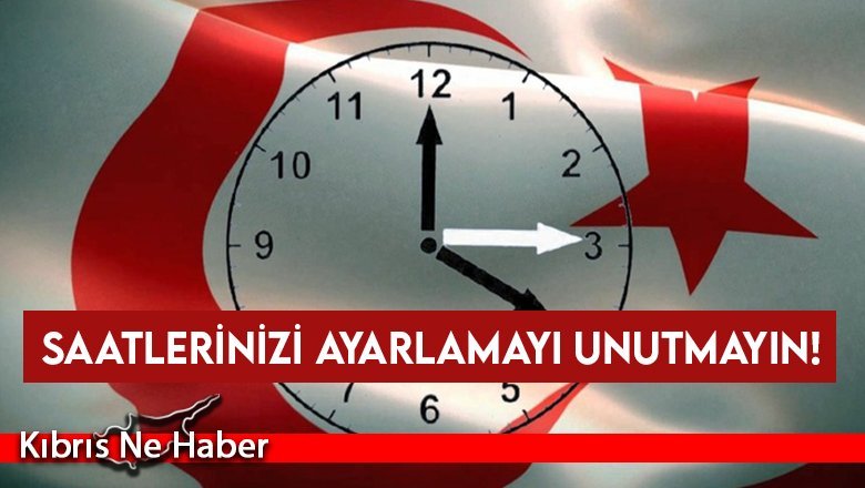 Kış saati uygulaması başladı