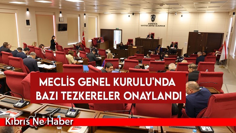 Meclis Genel Kurulu'nda bazı tezkereler onaylandı