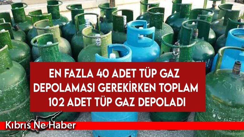 Sınırın üstünde tüm gaz depolayan market sahibi hakkında yasal işlem başlatıldı