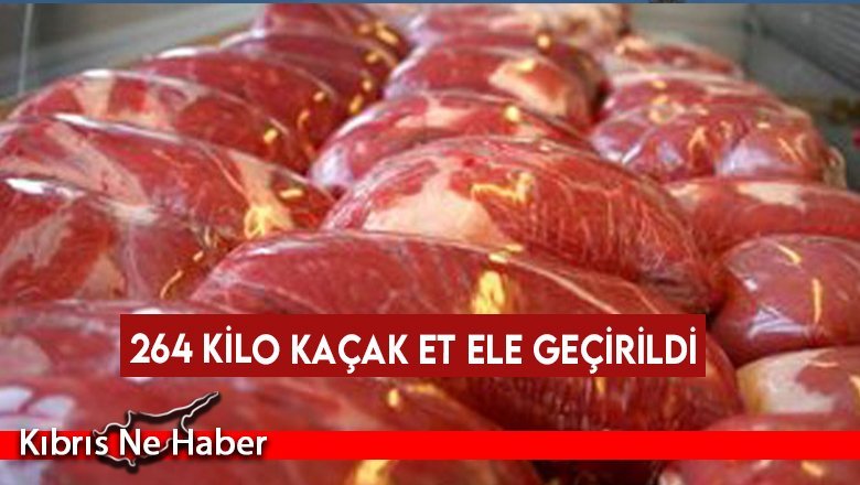 264 kilo kaçak et ele geçirildi