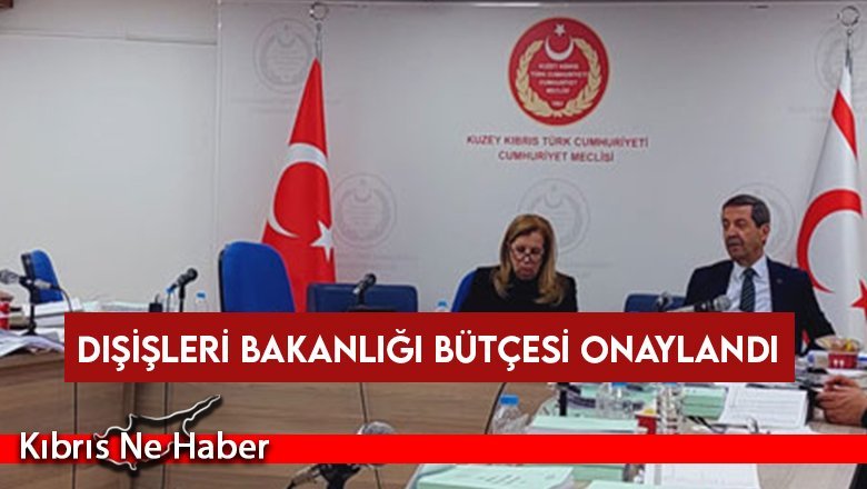 Dışişleri Bakanlığı Bütçesi onaylandı