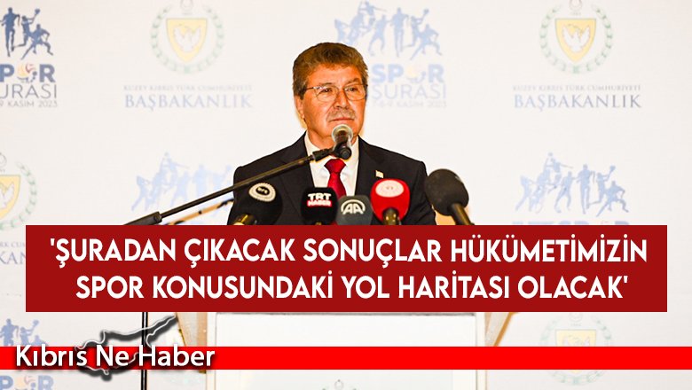 Başbakan Ünal Üstel  XIII. Spor Şurası'nın açılış töreninde konuştu...