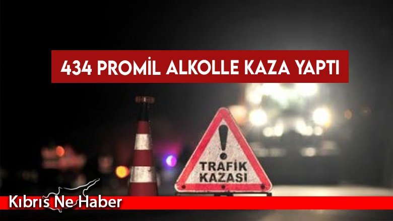 434 promil alkolle kaza yapan sürücü tutuklandı