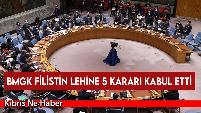 BMGK Filistin lehine 5 kararı kabul etti