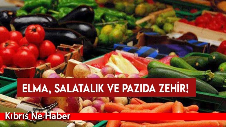 İthal elma, yerli salatalık ve pazıda kalıntı