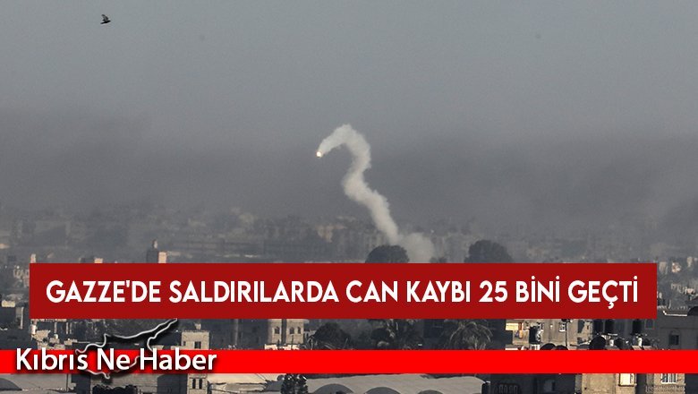 Gazze'de saldırılarda can kaybı 25 bini geçti