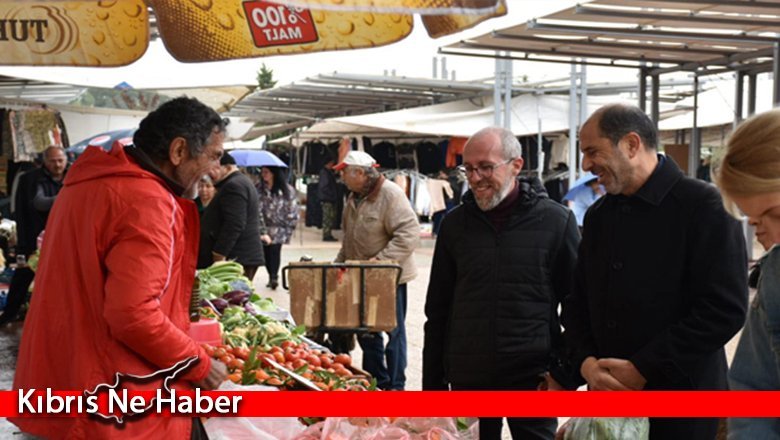 Halkın Partisi Güzelyurt Açık Pazarı’nı ziyaret etti