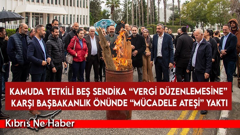 Kamuda örgütlü 5 sendika, vergi düzenlemesine karşı eylem yaptı