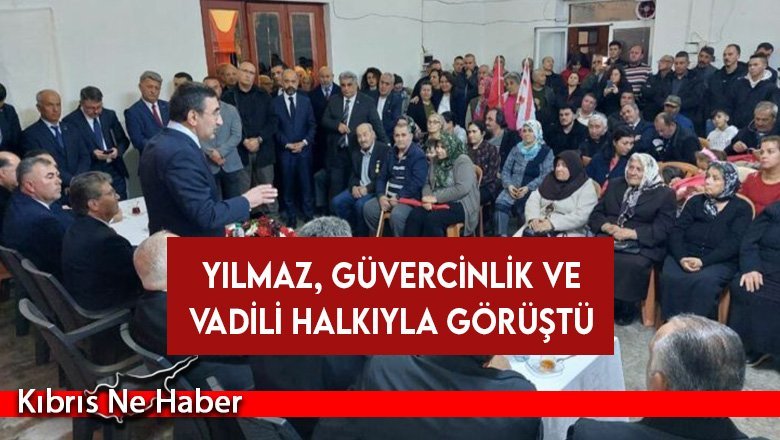 TC Cumhurbaşkanı Yardımcısı Yılmaz, Güvercinlik ve Vadili’yi ziyaret etti