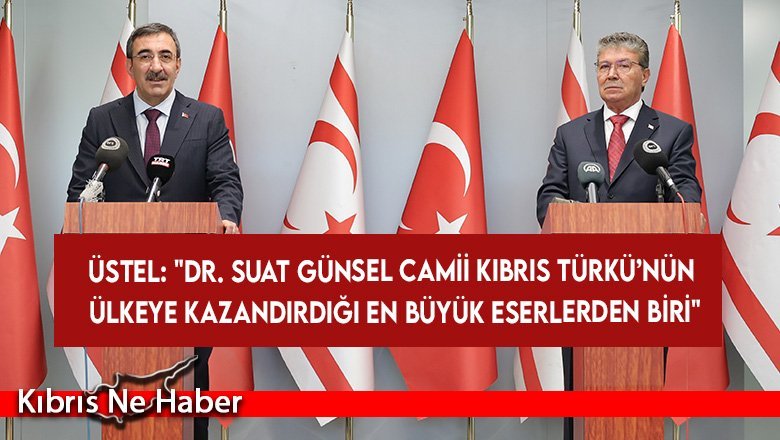 Yılmaz: “Bu Camii Kıbrıs Türkünün neler yapabileceğinin bir göstergesidir”
