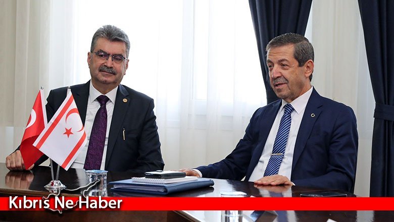 Ertuğruloğlu, Türkiye-KKTC Parlamentolar Arası Dostluk Grubu'nu kabul etti