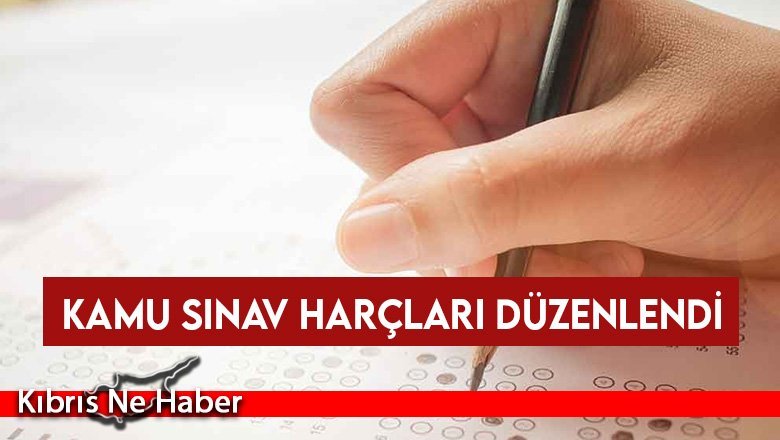 Kamu sınav harçları düzenlendi