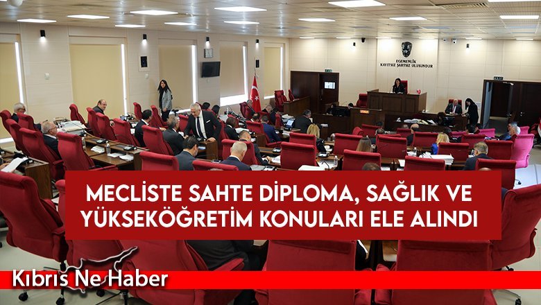 Mecliste sahte diploma, sağlık ve yükseköğretim konuları ele alındı