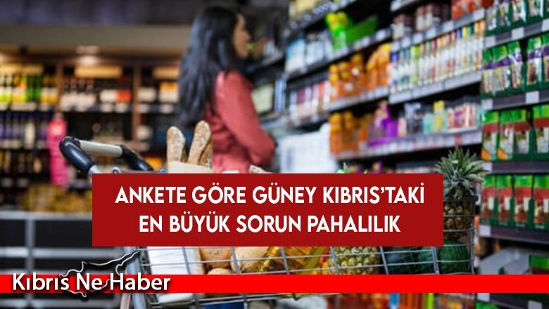 Ankete göre Güney Kıbrıs’taki en büyük sorun pahalılık