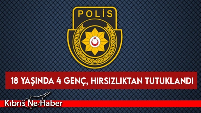 18 yaşında 4 genç, hırsızlıktan tutuklandı