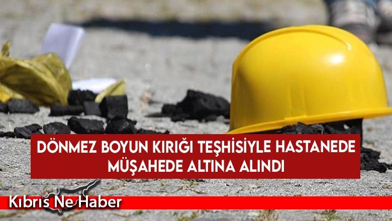 İnşaat alanda kalıp sökerken dengesini kaybederek düştü