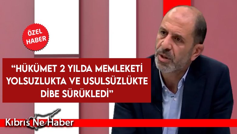 Özersay: Her alana sirayet etmiş bir kirlenme ile karşı karşıyayız