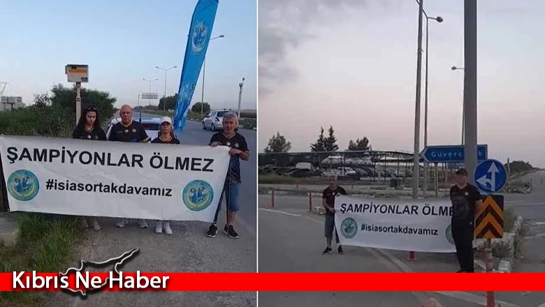 Şampiyon Melekler'in aileleri, adalet yürüyüşünü Mağusa'dan Lefkoşa'ya taşıyor