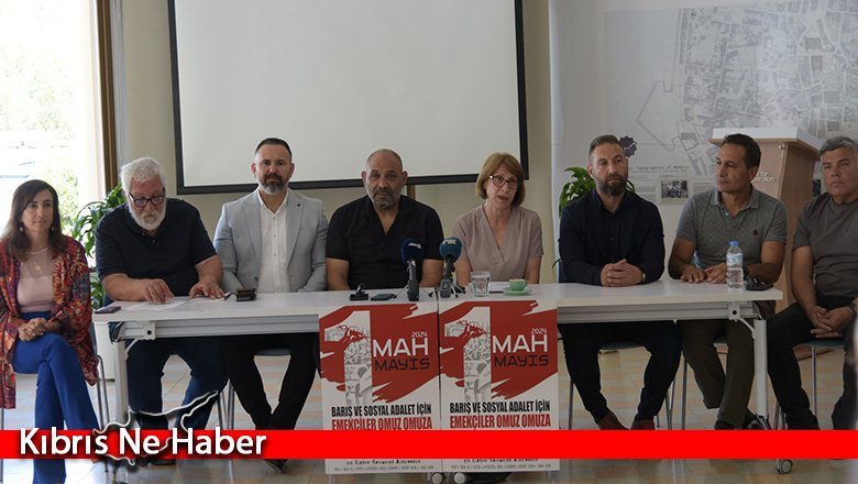 STÖ ve kuruluşların iki toplumlu ortak 1 Mayıs etkinliği 11.00'de Ledra Palas ara bölgede...
