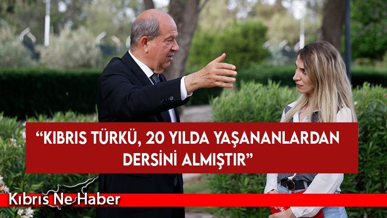 Tatar: “Kıbrıs Türkü’ne yapılan büyük bir haksızlıktır”