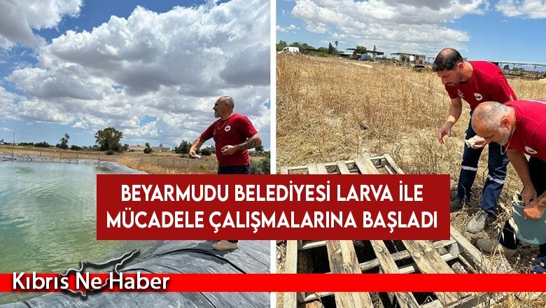 Beyarmudu Belediyesi larva ile mücadele çalışmalarına başladı