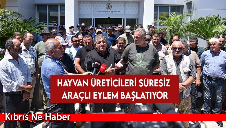 Hayvan üreticileri yarın Lefkoşa’da süresiz araçlı eylem başlatıyor