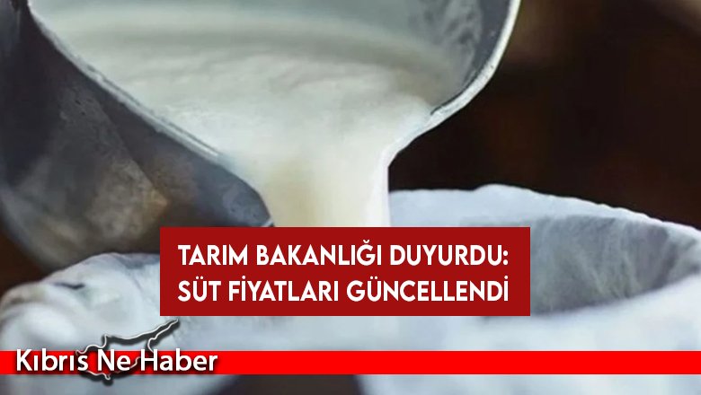 Tarım ve Doğal Kaynaklar Bakanlığı, inek, keçi ve koyun sütü fiyatlarının artırıldığını duyurdu