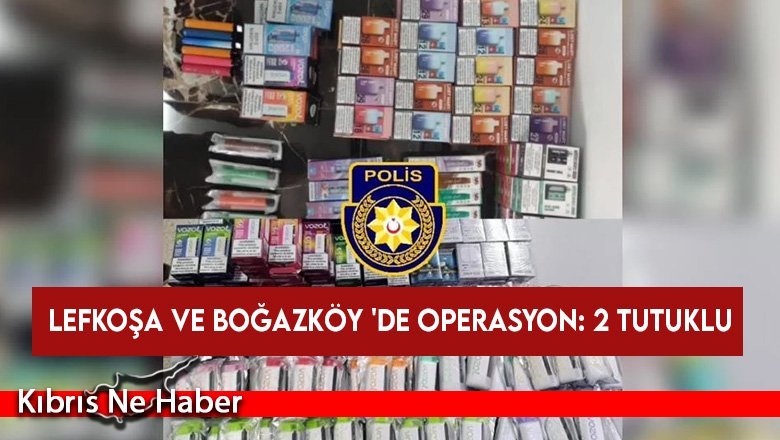 Gümrüksüz sigara, elektronik sigara ve nargile tespit edildi: 2 tutuklu