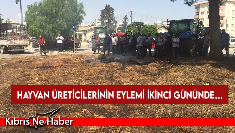 Hayvan üreticilerinin eylemi ikinci gününde…