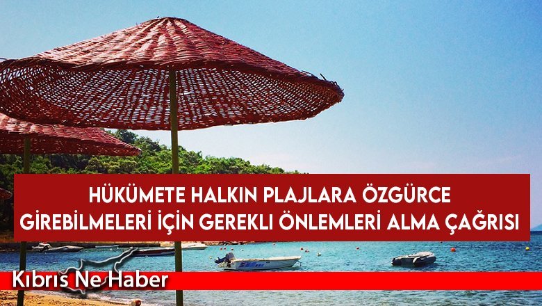 Hükümete halkın plajlara özgürce girebilmeleri için gerekli önlemleri alma çağrısı