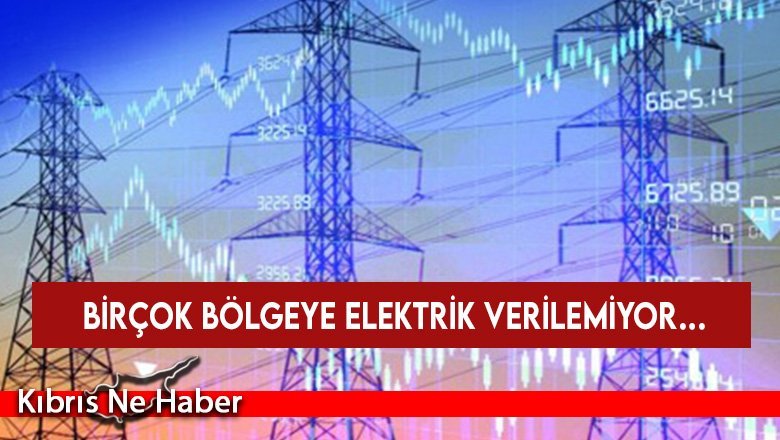 Birçok bölgeye elektrik verilemiyor…