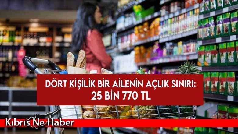 Dört kişilik bir ailenin açlık sınırı: 25 bin 770 TL