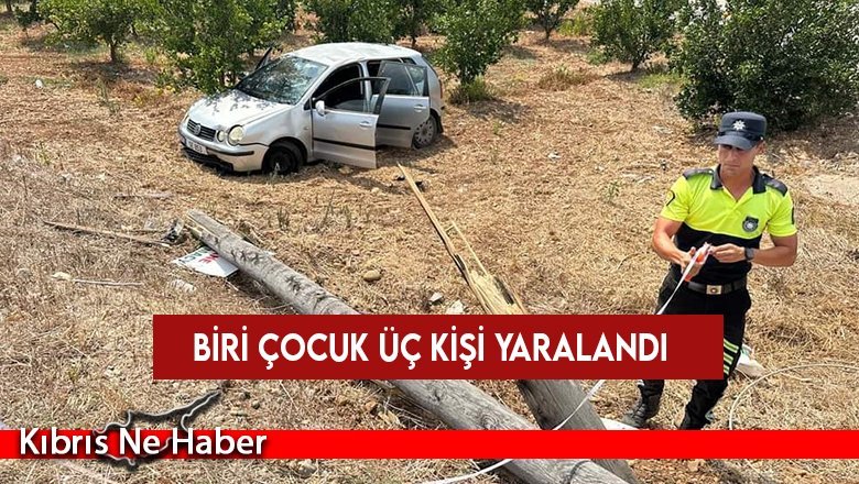 Gaziveren’de yaşanan kazada biri çocuk üç kişi yaralandı