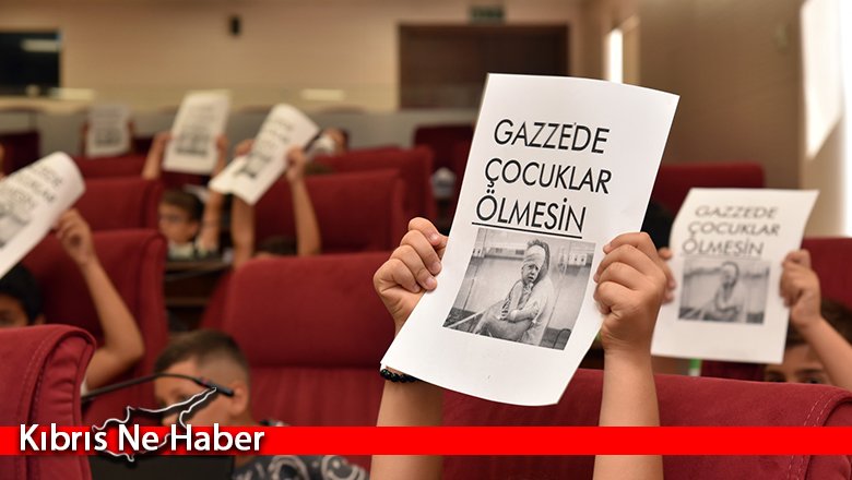 Çocuklar, Meclis kürsüsünden “Gazze’deki çocuklar ölmesin” çağrısı yaptı