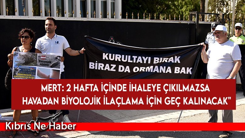 Çevre Platformu çam kese böceğine karşı gerekli mücadele verilmediği gerekçesiyle eylem düzenledi