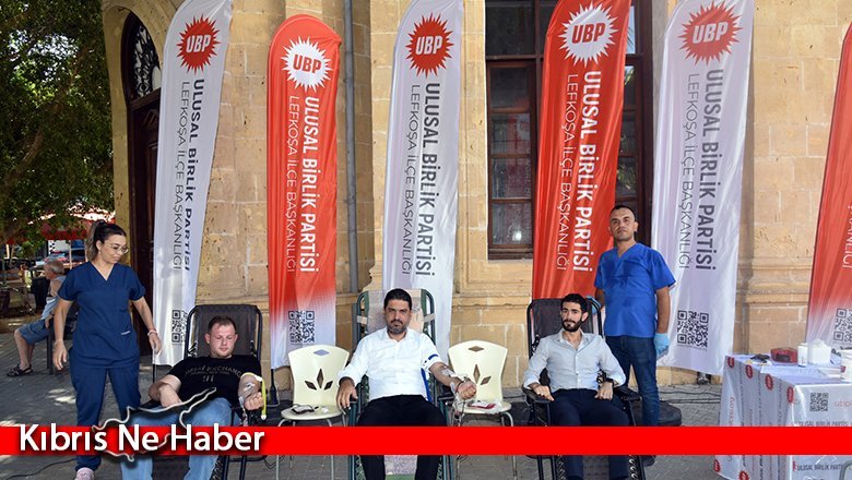 UBP Lefkoşa İlçesi Gençlik Kolları “Kan Verelim, Hayat Verelim” sloganıyla kan bağış kampanyası düzenledi