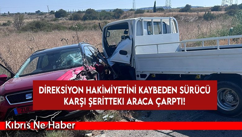 Mehmetçik yol kavşağında kaza