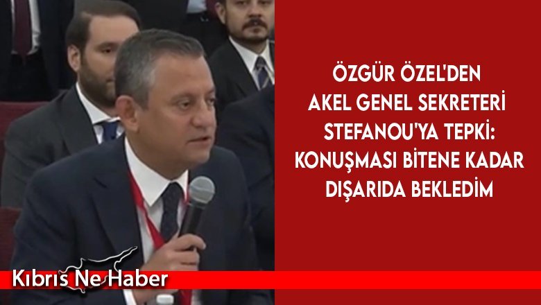 Özgür Özel Rum temsilci 'işgal' deyince salonu terk etti